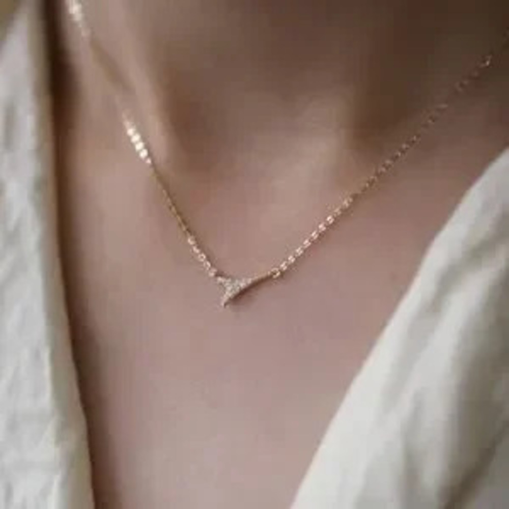 925 Sterling Silver Gold plated Eiffel Tower Pendant Necklace